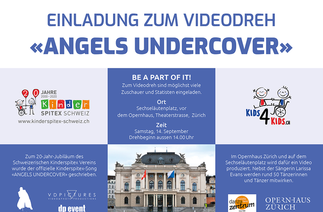 Einladung Videodreh «Angels Undercover»